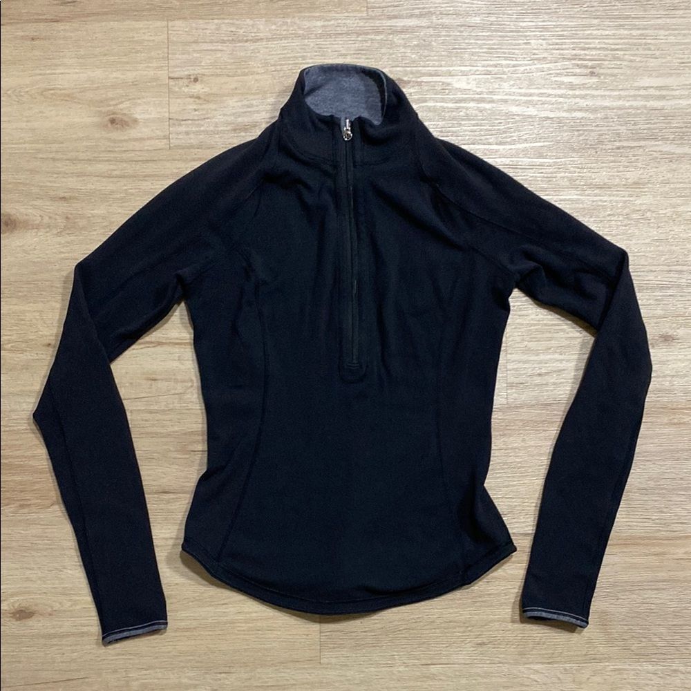 Lululemon Run: U-Turn Pullover (First Release) Reversible Black Gray Size 4 - Picture 4 of 16